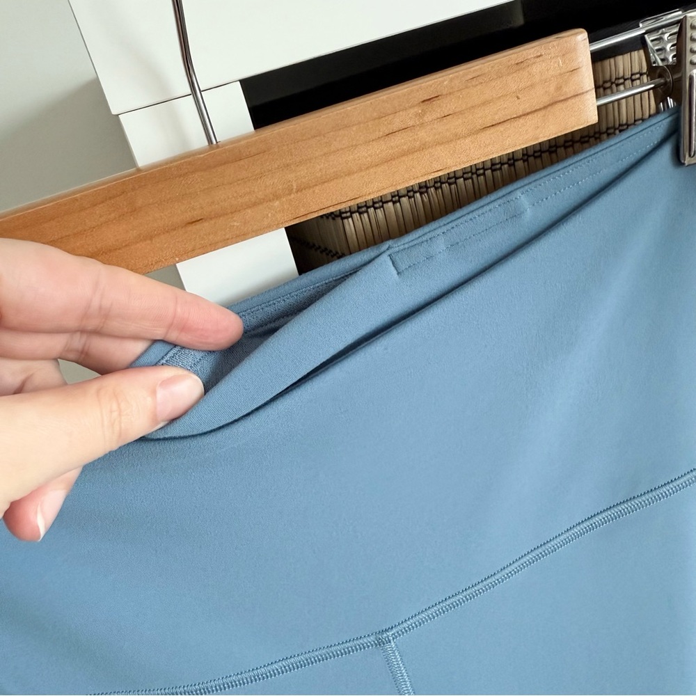 Lululemon Groove Super High Rise Flared Pants 30" Blue Sz 14 - Picture 3 of 10